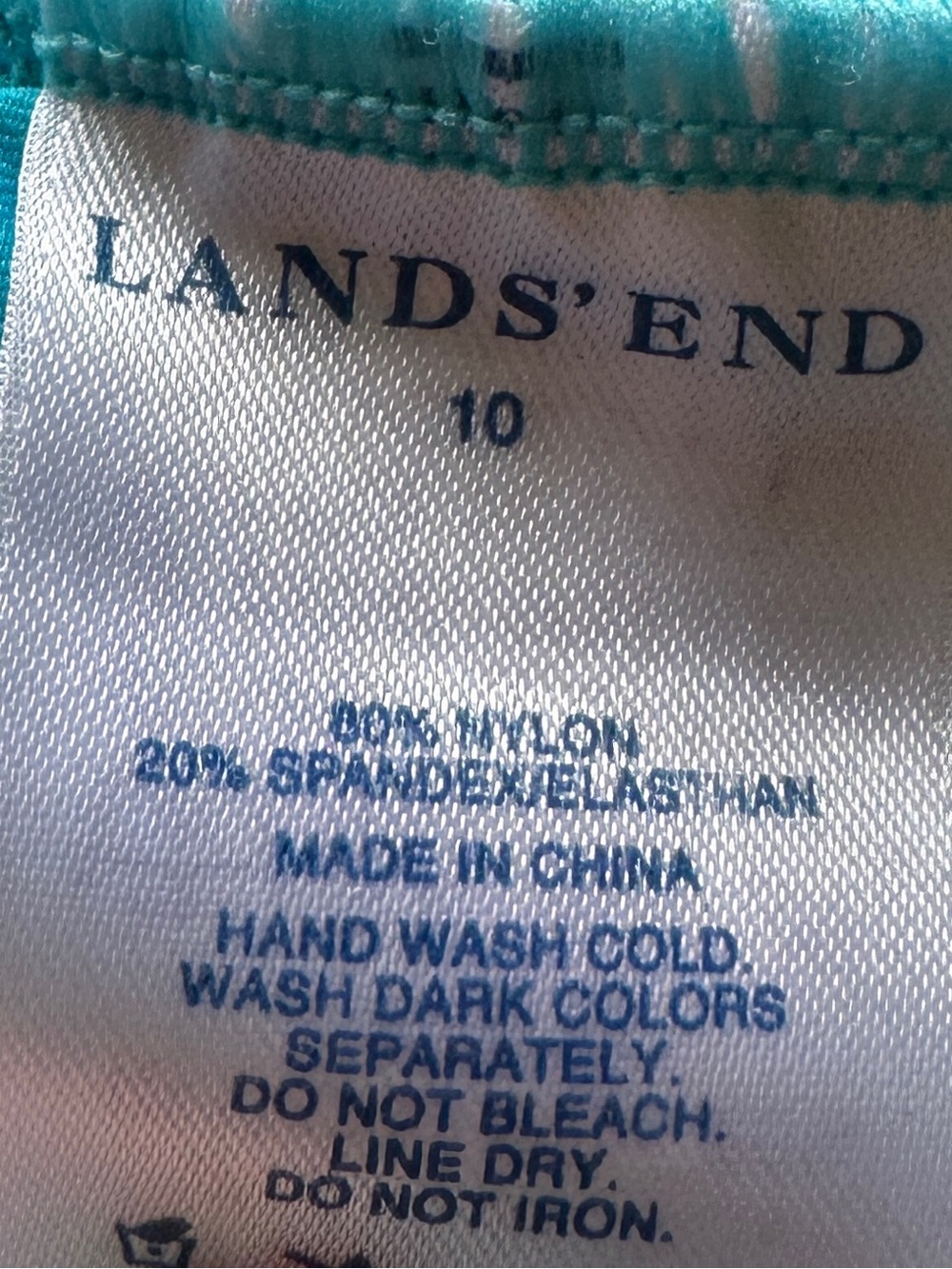 Lands' End Twist Halter Tankini Too - Picture 3 of 4